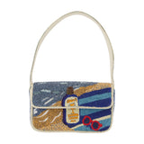 Tommy Beaded Shoulder Bag - Staud - Synthetic - Multicolor