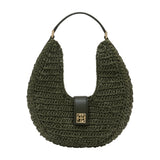 Lou Monogram Shoulder Bag - ANINE BING - Cotton - Khaki