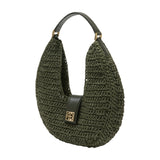 Lou Monogram Shoulder Bag - ANINE BING - Cotton - Khaki