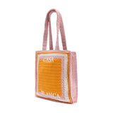 Stripe Crochet Shopper Bag - Casablanca - Cotton - Multicolor