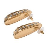Crystal Bar Earrings - SELF PORTRAIT - Metal - Gold