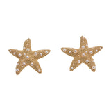 Sea Star Earrings - SELF PORTRAIT - Metal - Gold