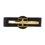 Medusa hair clips - Versace - Silk - Black/Gold