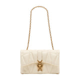 Kleio Mini Shoulder Bag - Versace - Leather - Beige