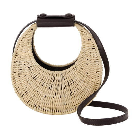 Good Night Moon Wicker Bag - Staud - Raffia - Ivory