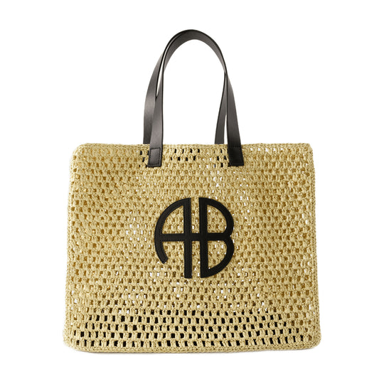 Large Rio Tote Bag - Anine Bing - Synthetic - Beige