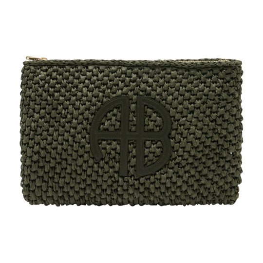 Rio Clutch - ANINE BING - Raffia - Green