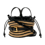 Shuffle Mini Bag - Balmain - Raffia - Beige
