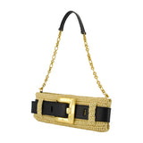 Anthem Shoulder Bag - Balmain - Raffia - Beige