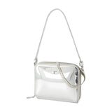 Cloud Chained Mirror Purse - Courreges - Leather - Silver