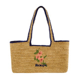Plagette Bag - Rouje - Raffia - Beige