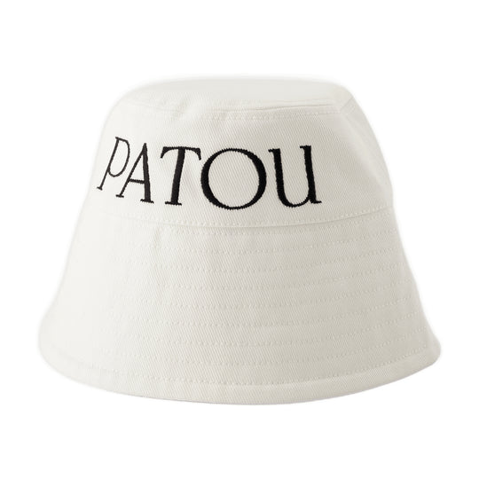 Patou Bucket Hat - PATOU - Cotton - White