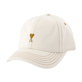 Tobacco Ami De Coeur Cap - AMI Paris - Cotton - White