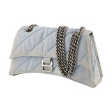 Hobo Crush S Bag - Balenciaga - Denim - Blue