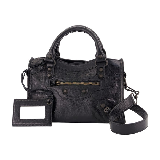 Le City Mini Bag - Balenciaga - Leather - Black