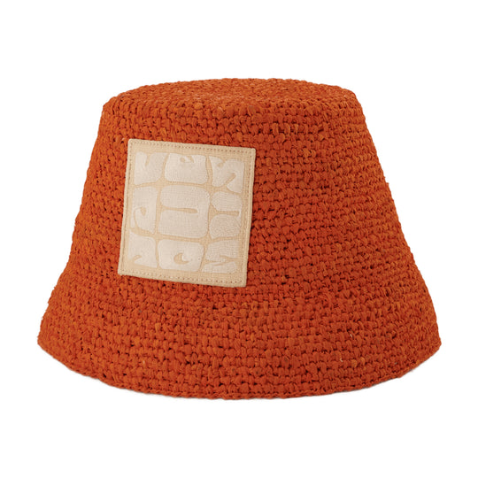 Ficiu Bucket Hat - Jacquemus - Orange - Raphia