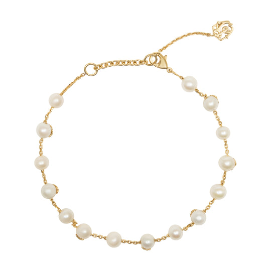 Lj Ekd Sphre Pearl Bracelet - Burberry - Metal - Gold