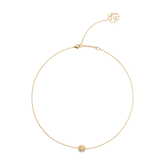 Lj Ekd Pearl Necklace - Burberry - Metal - Gold