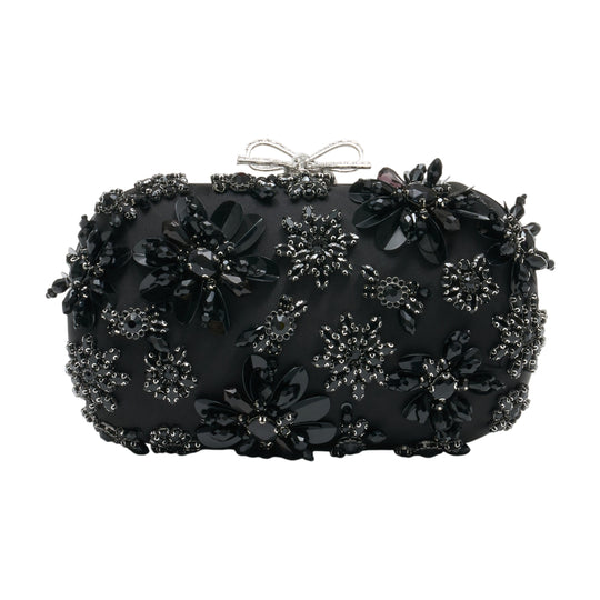 Clutch - SELF PORTRAIT - Silk - Black