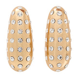 Crystal Bar Earrings - SELF PORTRAIT - Metal - Gold