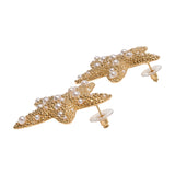 Sea Star Earrings - SELF PORTRAIT - Metal - Gold