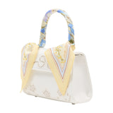 Floral Mini Bag - SELF PORTRAIT - Linen - Ivory