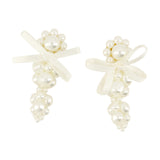Petite Bow Earrings - Simone Rocha - Synthetic - White
