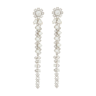 Drip Earrings - Simone Rocha - Crystal - Ivory