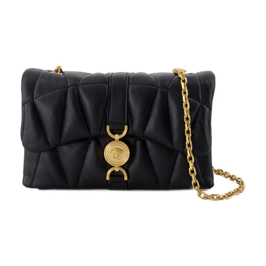Kleio Mini Shoulder Bag - Versace - Leather - Black