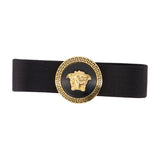 Medusa hair clips - Versace - Silk - Black/Gold
