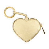 Coin Keychain - Versace - Leather - Gold