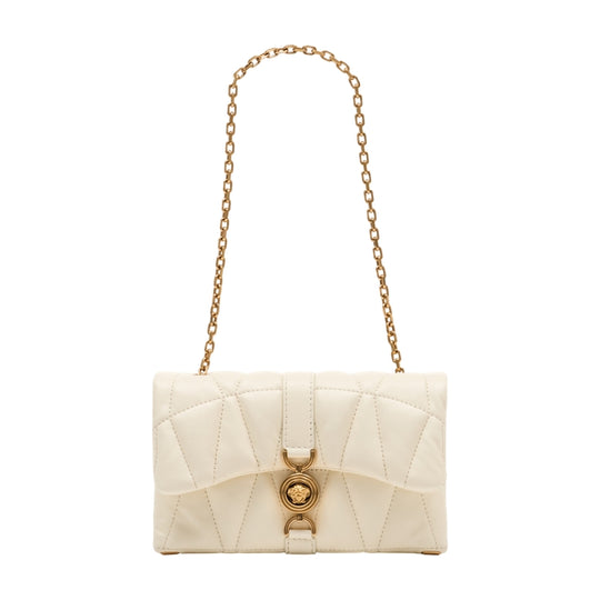 Kleio Mini Shoulder Bag - Versace - Leather - Beige