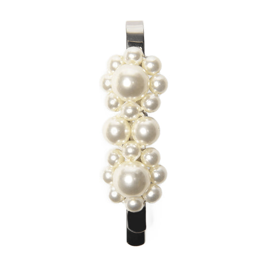 Mini Flower Hair Clips - Simone Rocha - Pearl - White